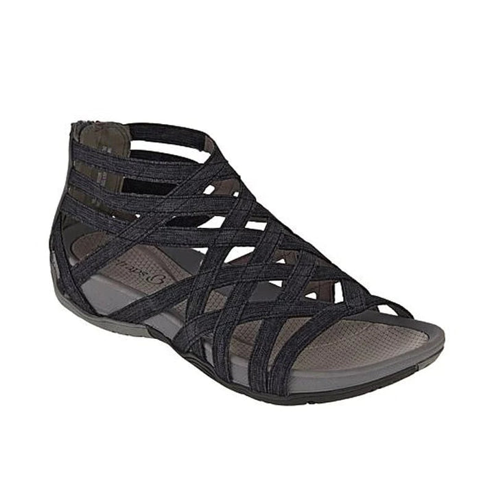 Summer footwear: women's comfortable sandals with arch support for walking.