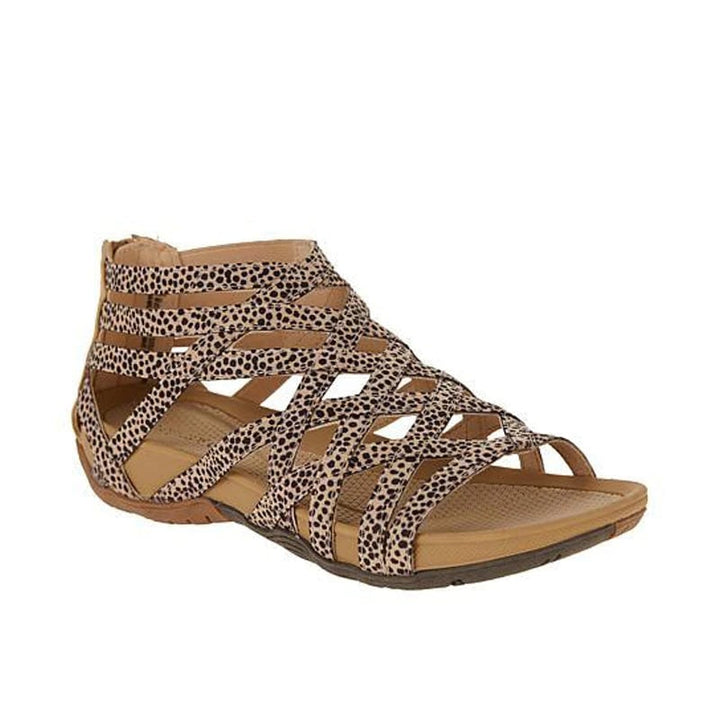 Orthopedic women's walking sandals with adjustable straps and excellent arch support.