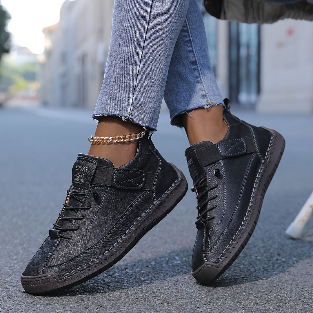 Supportive women's orthopedic ankle sneakers, comfortable footwear for all-day casual wear.