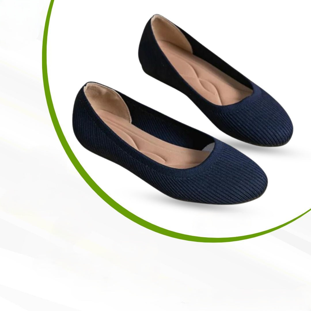 Elegant orthopedic women's flats, combining style with crucial arch support for lasting comfort.