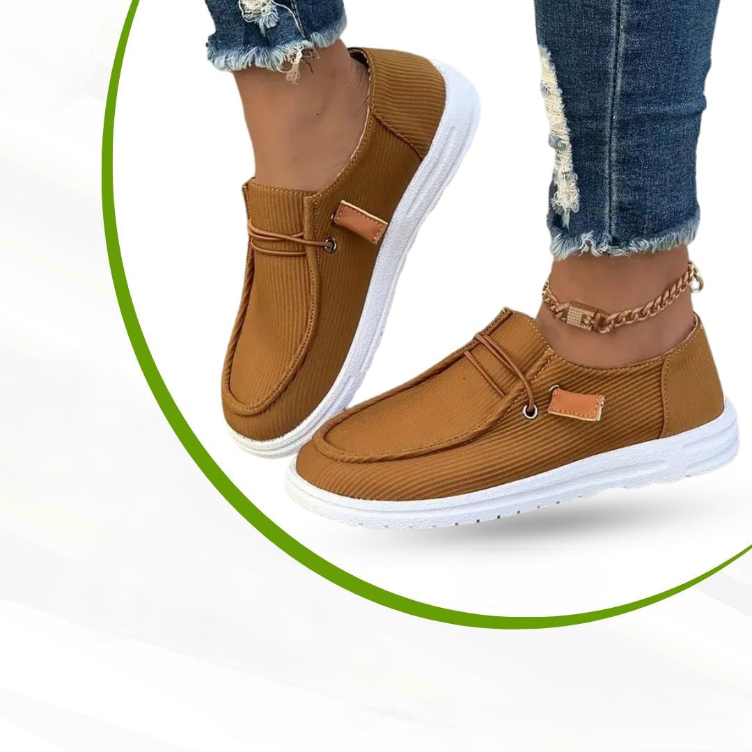 Comfortable women's walking shoes designed for leisure, offering superior orthopedic support and pain relief.
