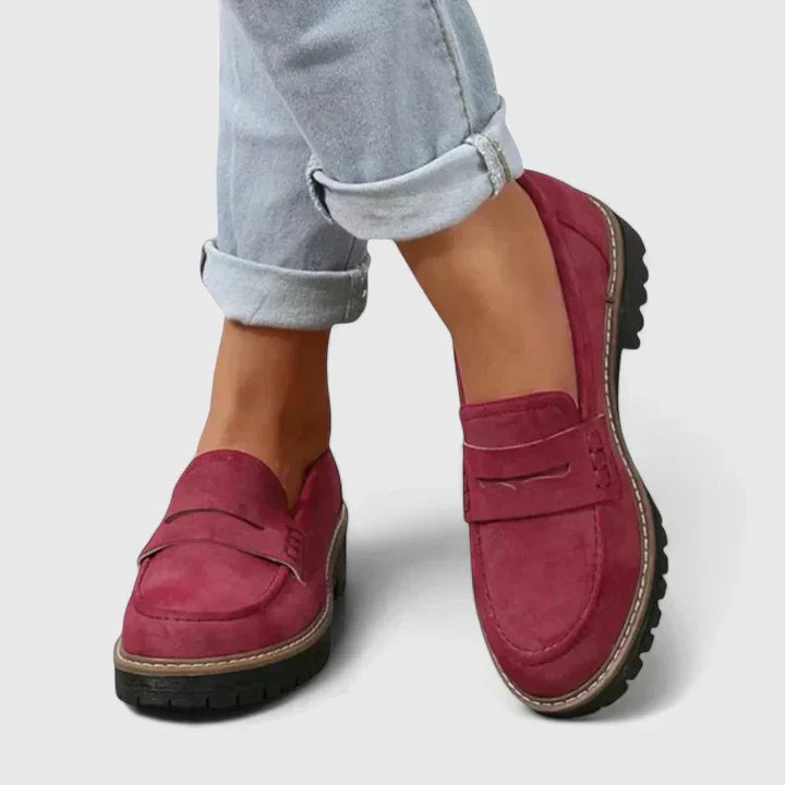 Women's walking loafers with orthopedic comfort, providing ultimate foot support for active women.