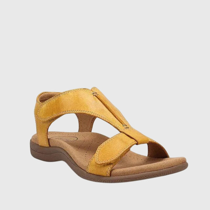 Open-toe women's comfort sandals, ideal for everyday wear and all-day support.