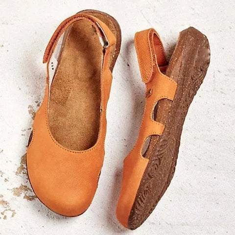 Supportive women's orthopedic sandals, designed for maximum cushioning & all-day comfort in warm weather.