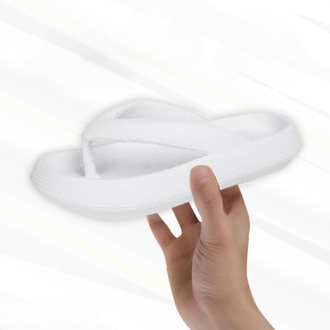 Comfortable women's flip-flops with advanced arch support, perfect for summer.