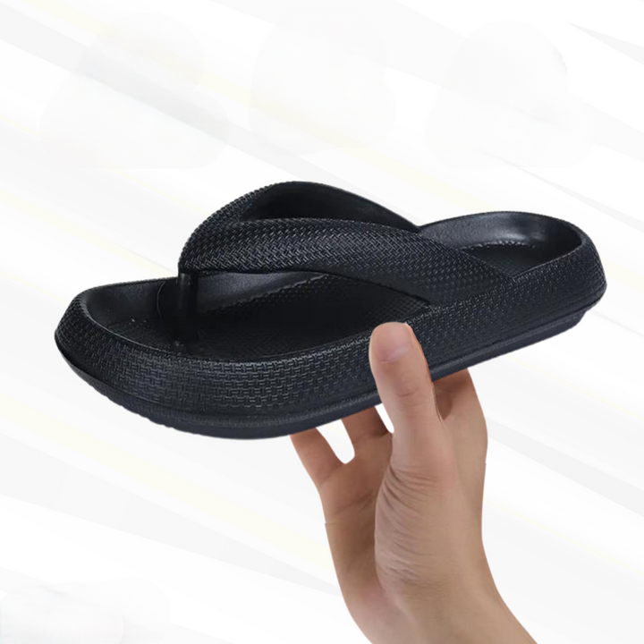 Women's orthopedic flip-flops for all-day support, comfort, and pain relief.
