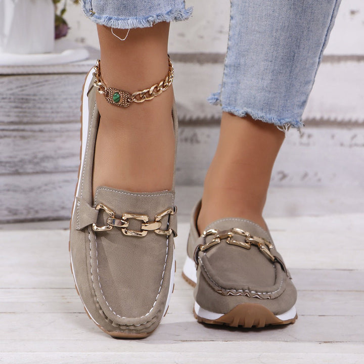 Casual women's comfort loafers, orthopedic with enhanced arch support for happy feet.