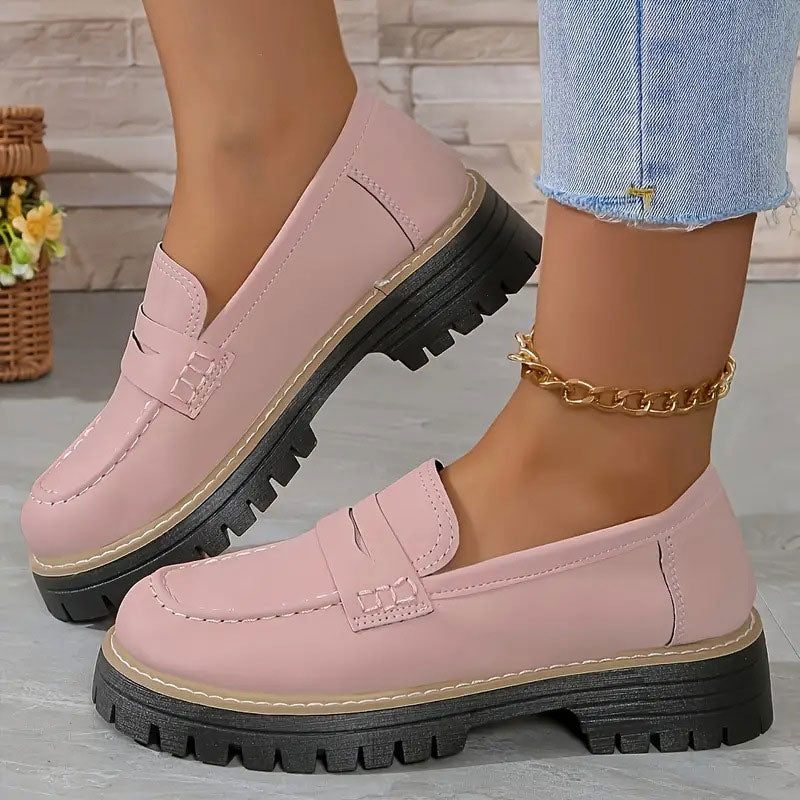 Supportive women's walking loafers, orthopedic comfort with essential arch support.