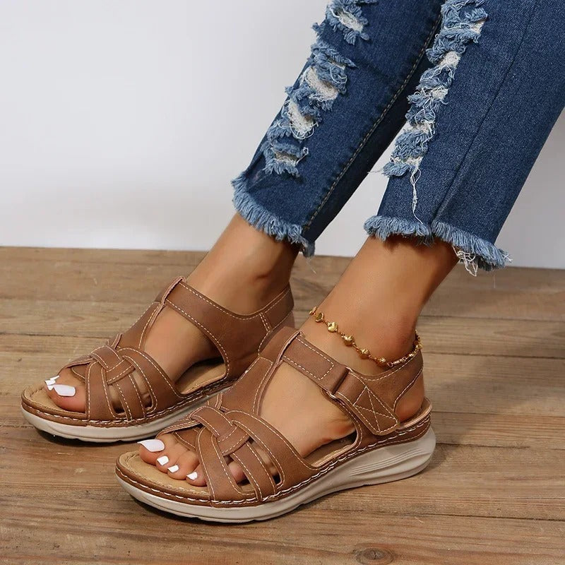 Women's orthopedic sandals offering therapeutic comfort & chic style. Ideal for foot support & pain relief.