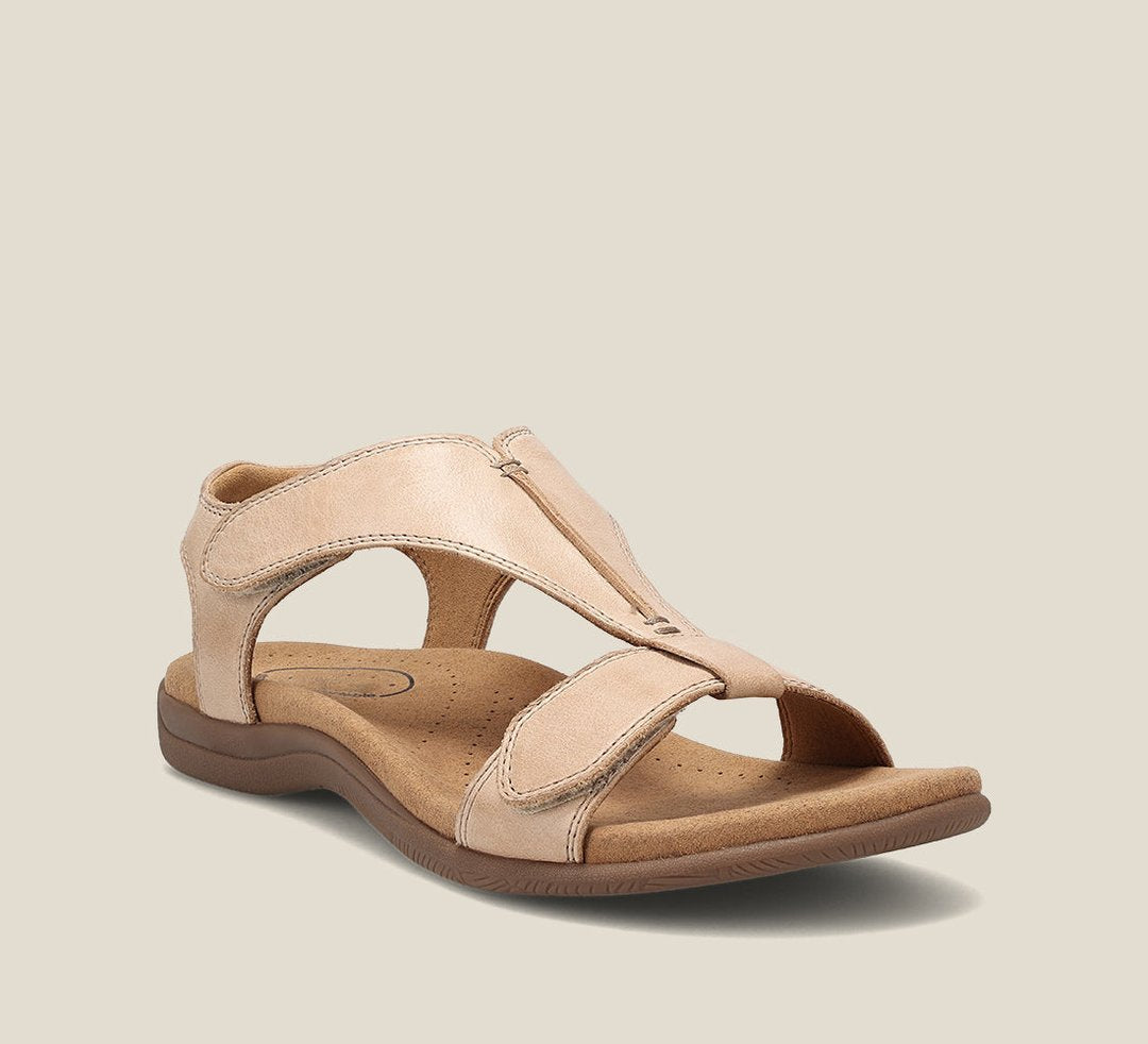 Comfortable women's open-toe sandals, perfect summer shoes with arch support & cushioning.