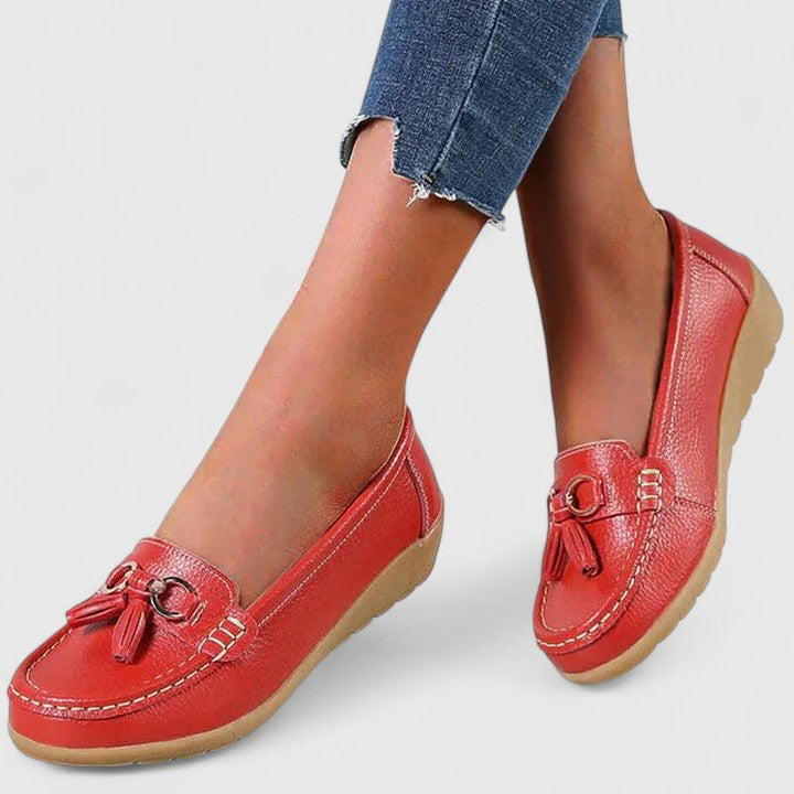 Orthopedic women's slip-on shoes with superior cushioning for ultimate foot comfort.