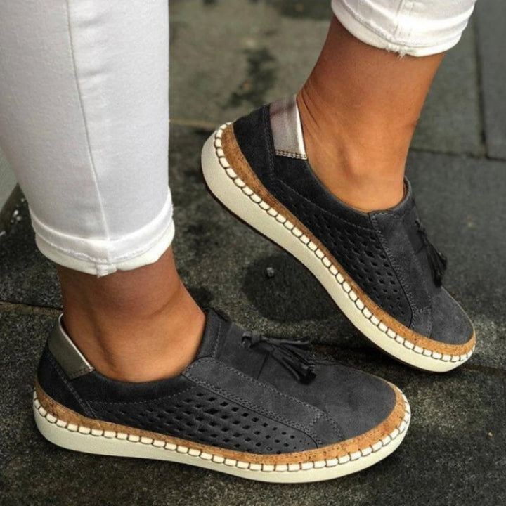 Comfortable women's orthopedic slip-on shoes. Lightweight, breathable design with arch support for daily wear.