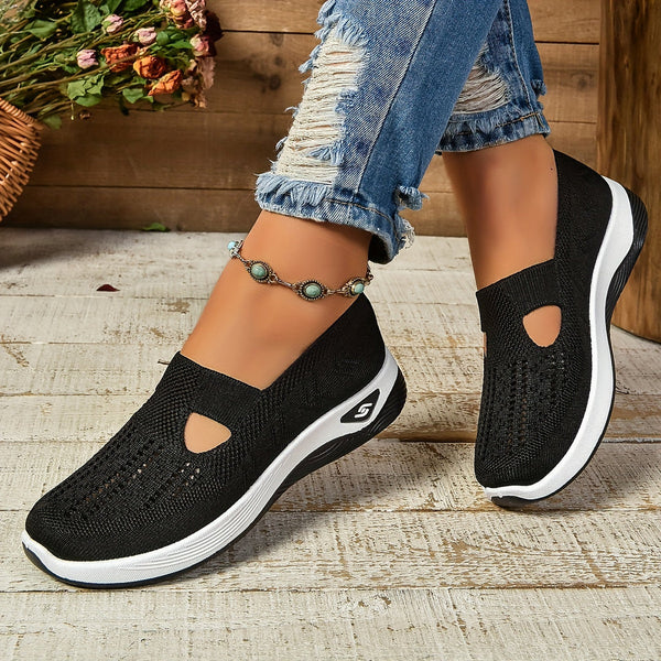 Women's orthopedic slip-on comfort sneakers, offering excellent arch and foot support for active women.