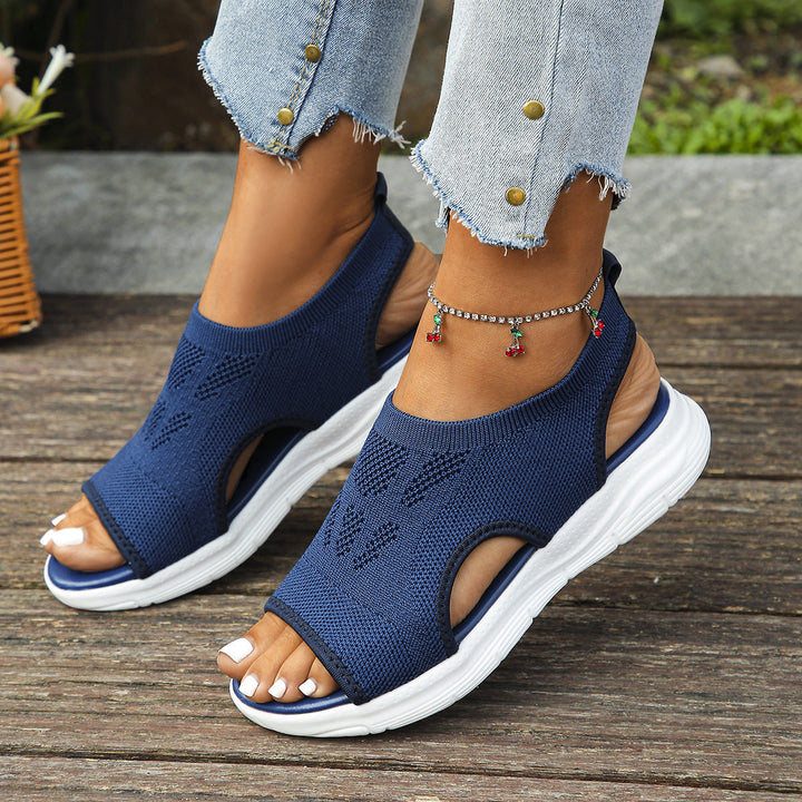 Women's orthopedic walking sandals with arch & foot support, providing relief from foot pain & discomfort.