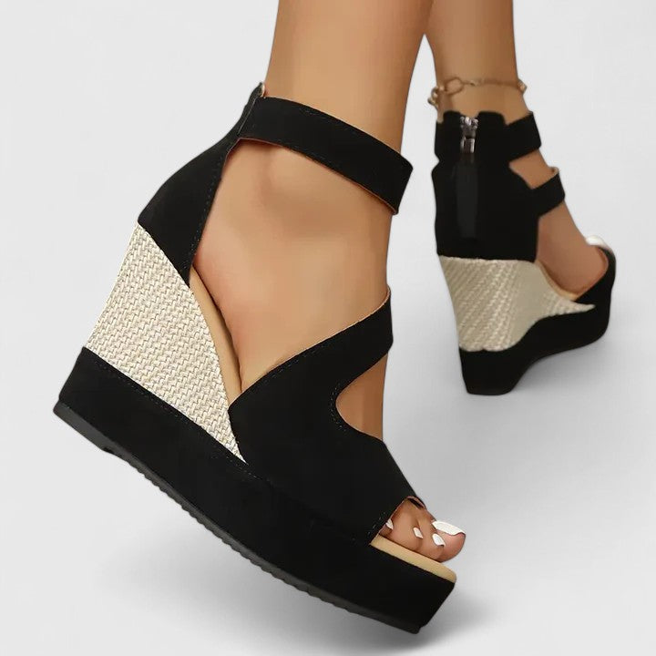 Lightweight women's wedge sandals. Versatile orthopedic footwear offering excellent arch & heel support for summer.