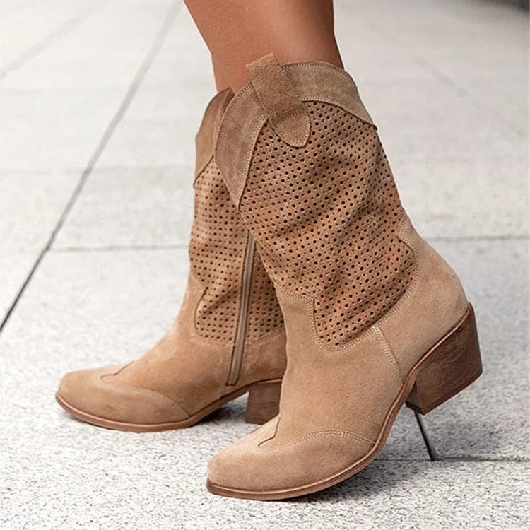 Women's orthopedic western ankle boots for superior comfort & support.