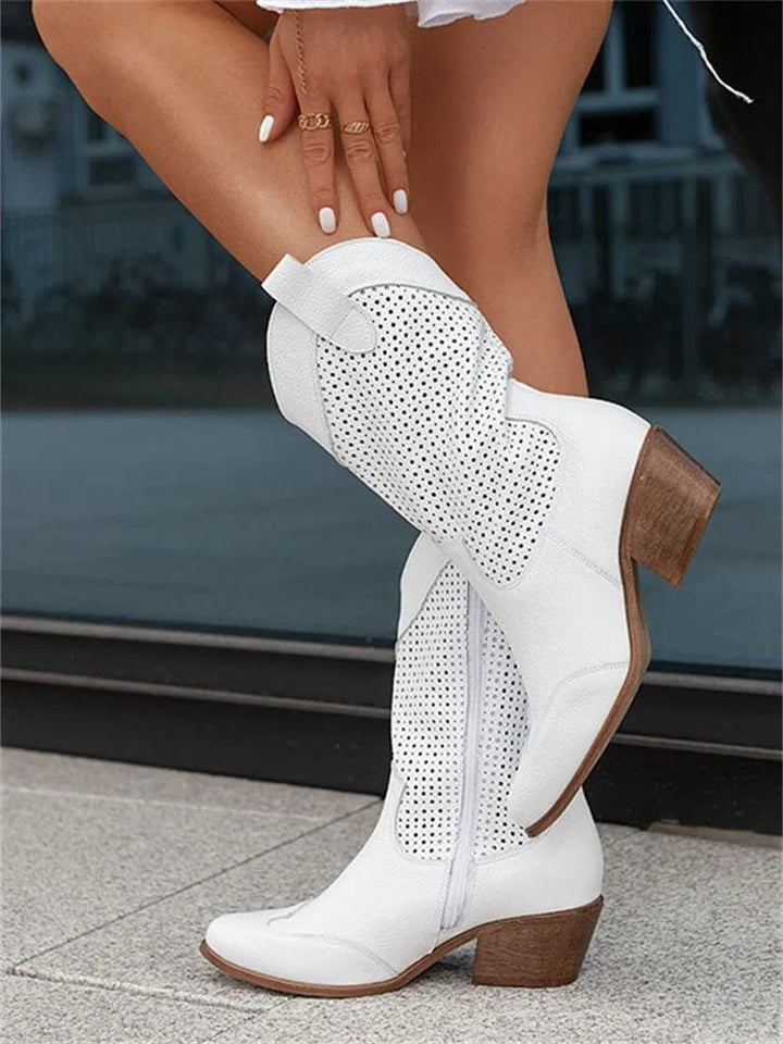 Fashion-forward women's western ankle boots with orthopedic comfort, perfect for everyday.