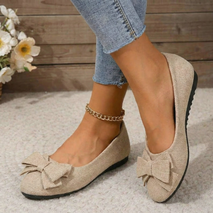 Designed for comfort: women's orthopedic wide fit ballet flats for all-day foot support.