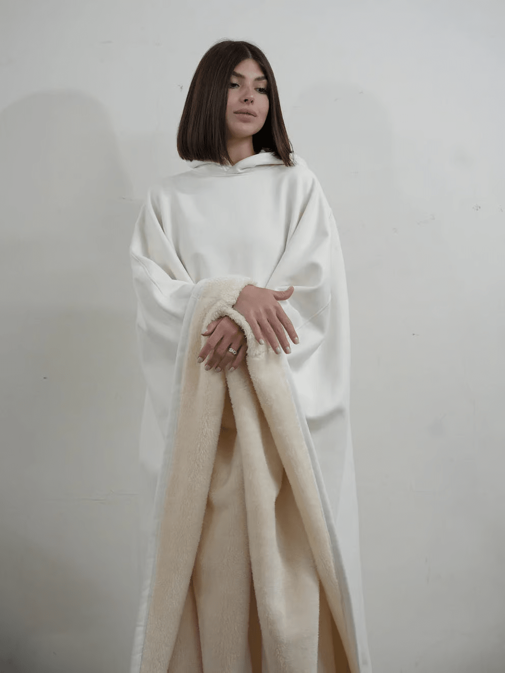 Super soft women's oversized hoodie for ultimate comfort, perfect for calming relaxation.