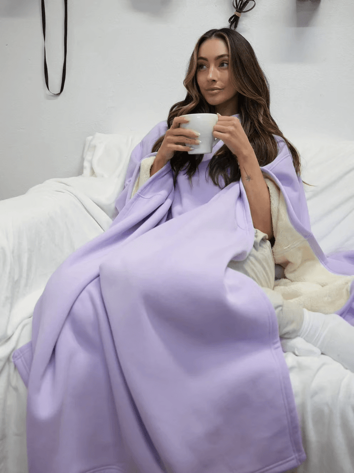 Cozy women's oversized hoodie, ideal loungewear for a calming, relaxed feel.