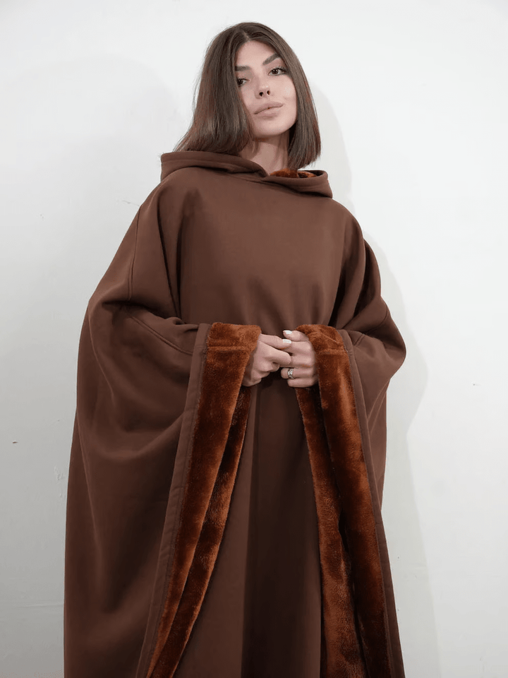 Elegant women's oversized hoodie for ultimate calming comfort & sophisticated loungewear.