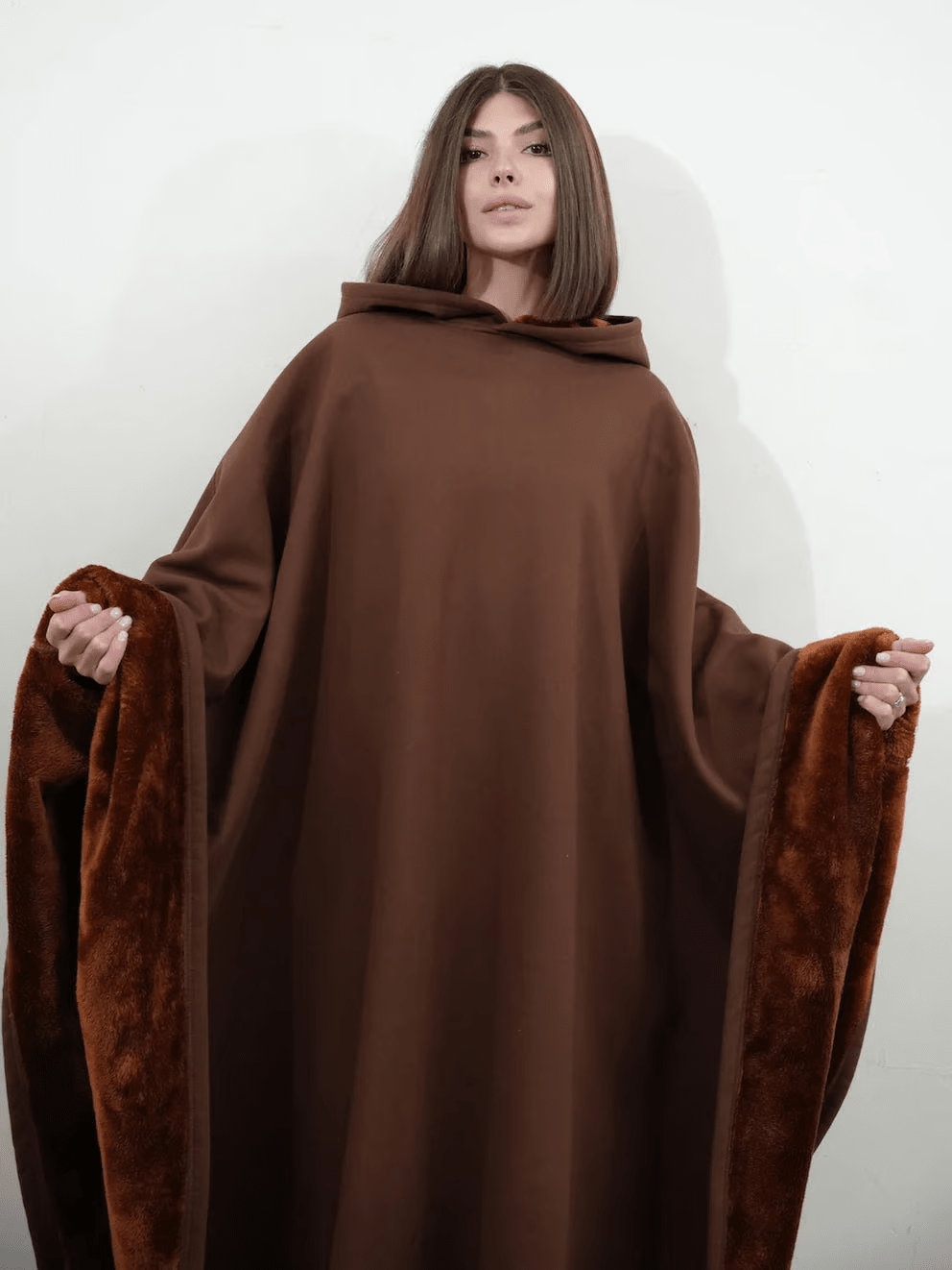 Minimalist women's oversized hoodie, providing ultimate calming comfort & clean style.