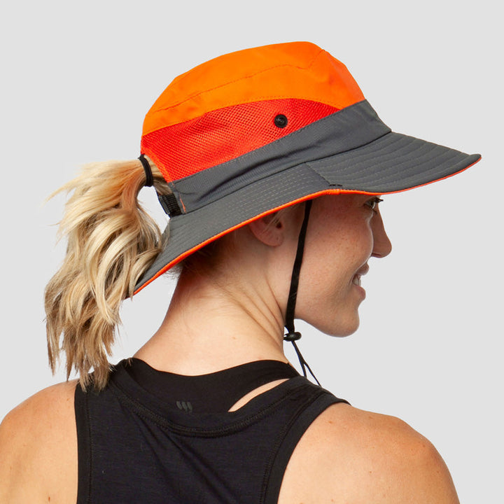 Lightweight women's sun hat with UV protection, foldable design, ideal for summer outdoor wear