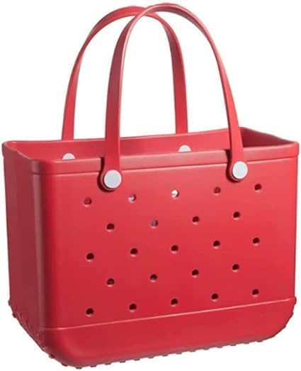 Spacious women's washable EVA tote bag, waterproof & sandproof, great for families.