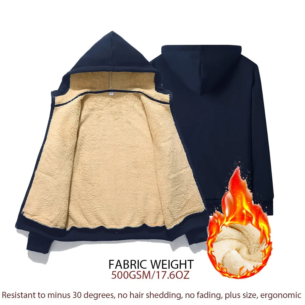 Stylish women's plus-size hooded winter jacket. Full zip-up for ultimate cold protection & fall fashion.