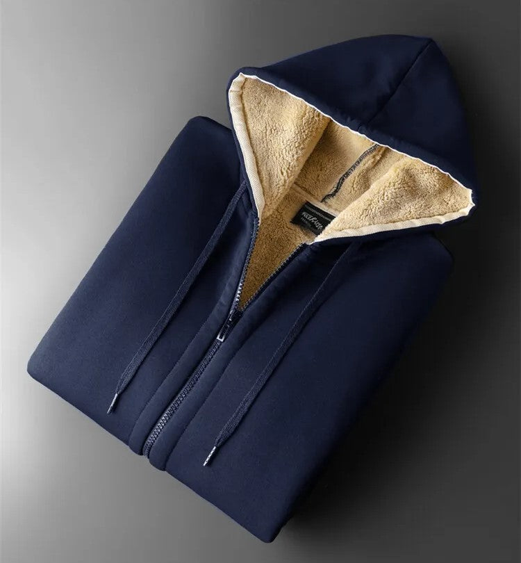 Oversized fit plus-size winter jacket for women. Hooded design offers cozy warmth and ultimate cold protection.