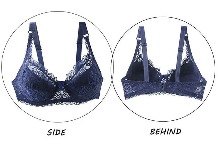 Sexy plus size lace push-up bra for women, designed for stylish intimate apparel and confident support.