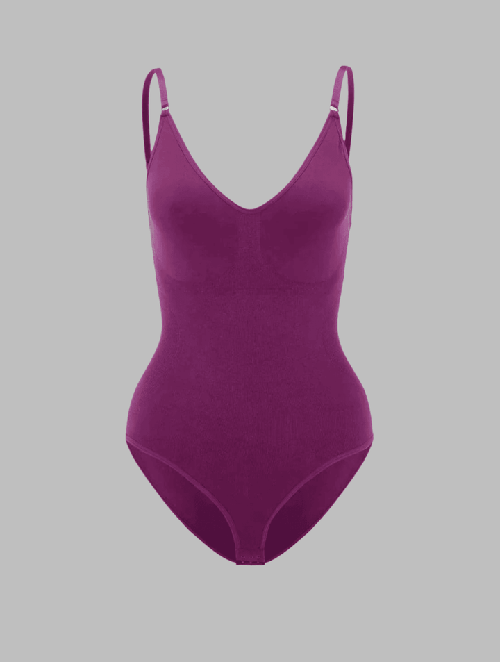 Enhance your curves with this women's seamless body shaper bodysuit.