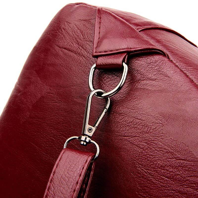 Premium water-resistant leather backpack for women, a perfect daily bag & travel companion.