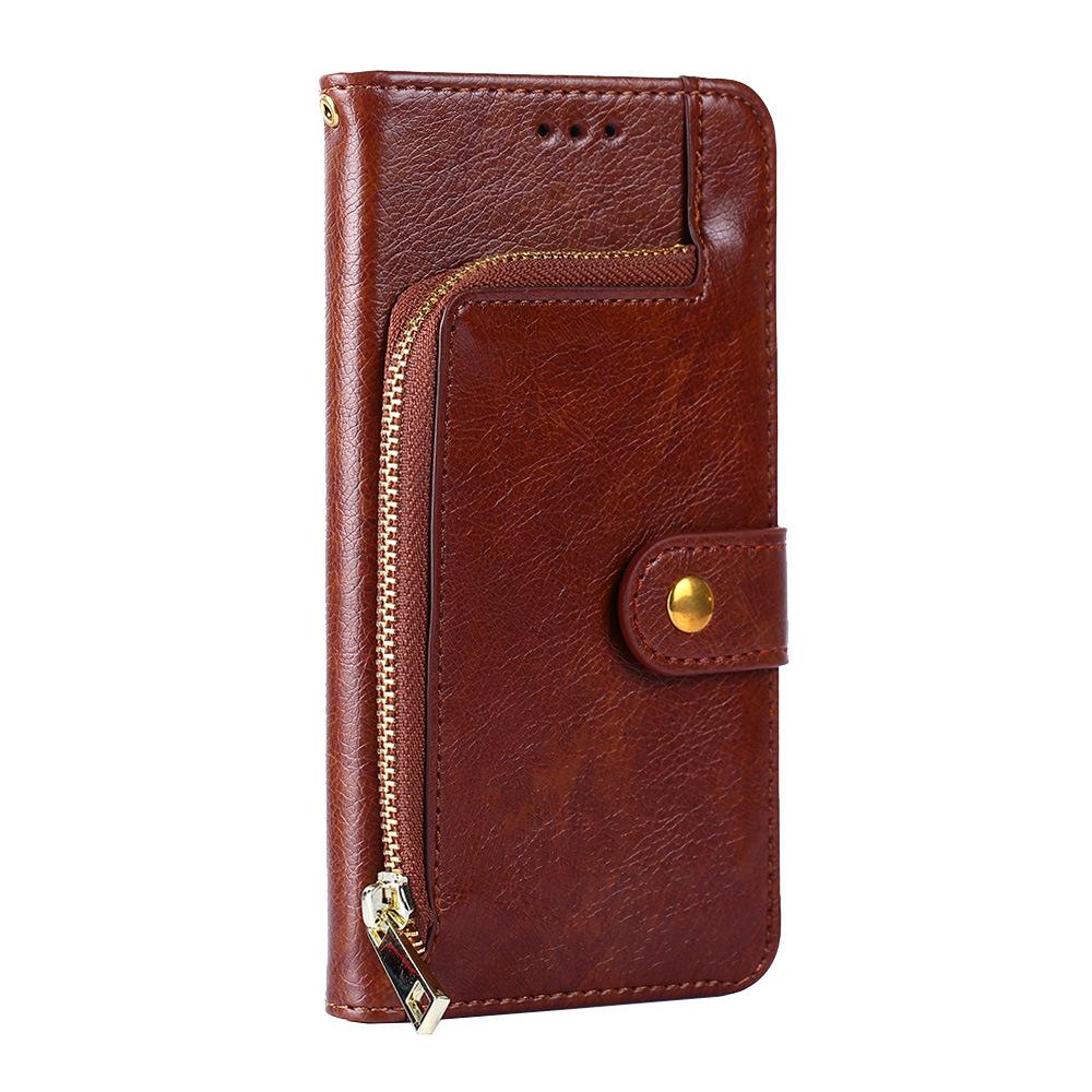 Red women's phone wallet case, a versatile iPhone accessory with card holder & wrist strap