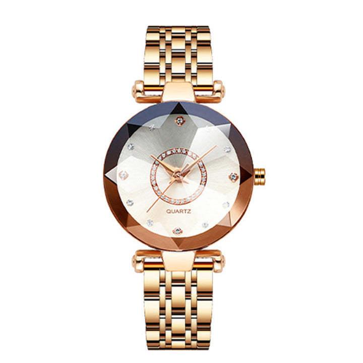 Beautiful women's waterproof wrist watch with an eye-catching starry diamond dial, a perfect gift.