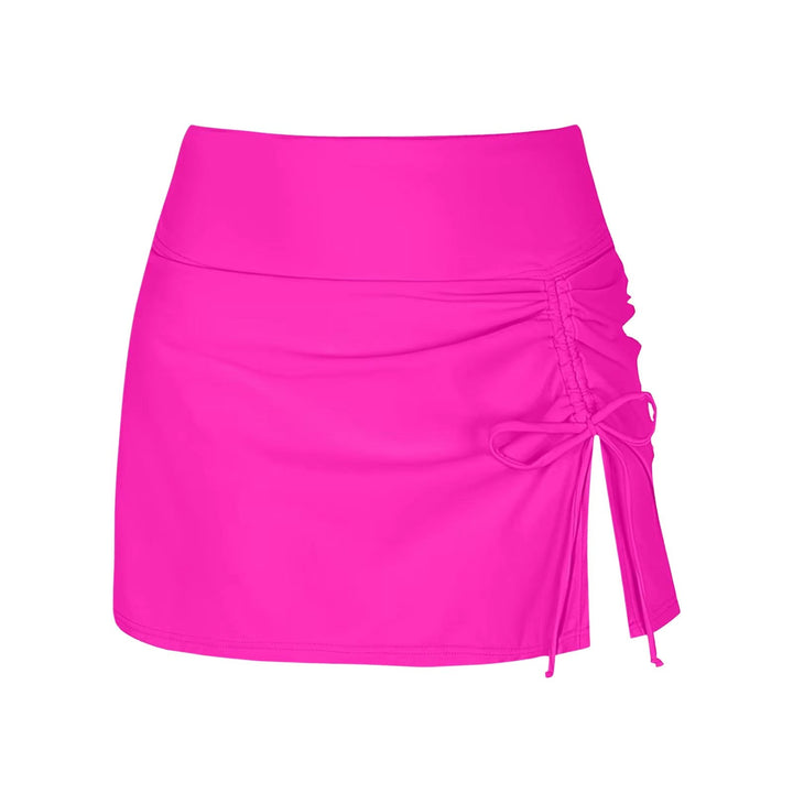 Experience comfort & style with these quick-dry women's swim shorts, featuring a flattering side slit.