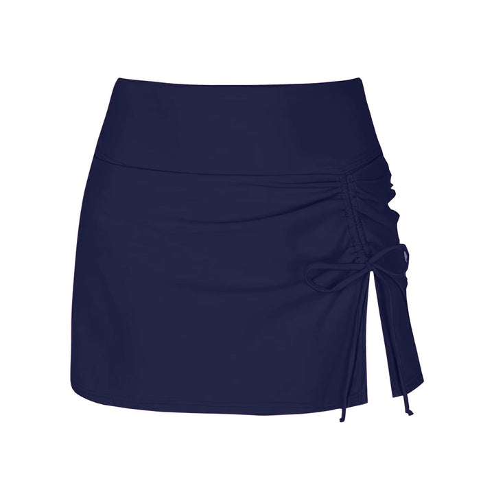 Versatile women's quick-dry swim shorts with a stylish side slit, ideal for beach, pool, or leisure.