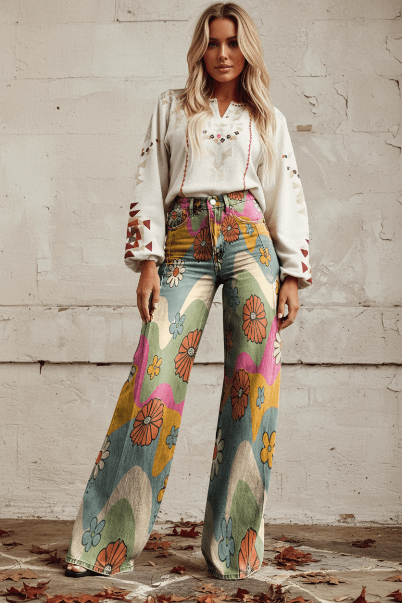 Lightweight baggy jeans for women, ultimate breathability & loose fit summer style.