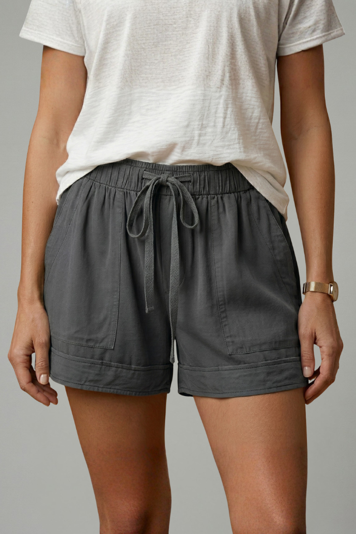 Women's casual drawstring shorts, perfect for warm weather comfort.