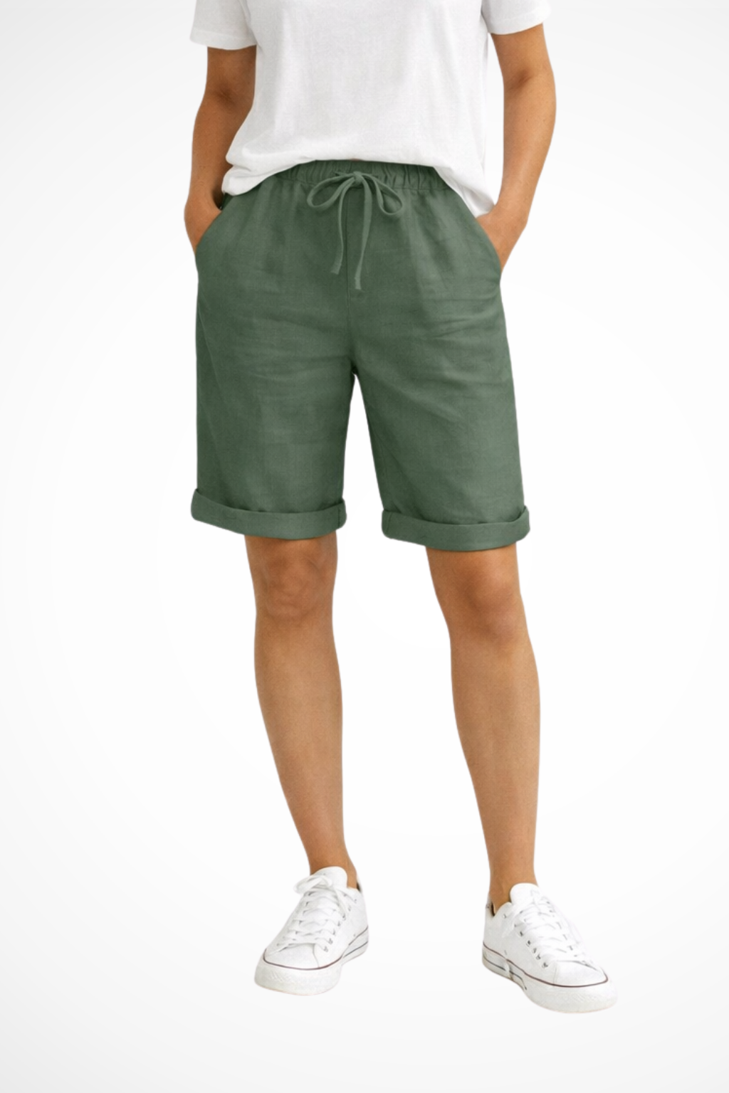 Lightweight women's casual shorts with a comfy drawstring, essential for your summer wardrobe and beach trips.