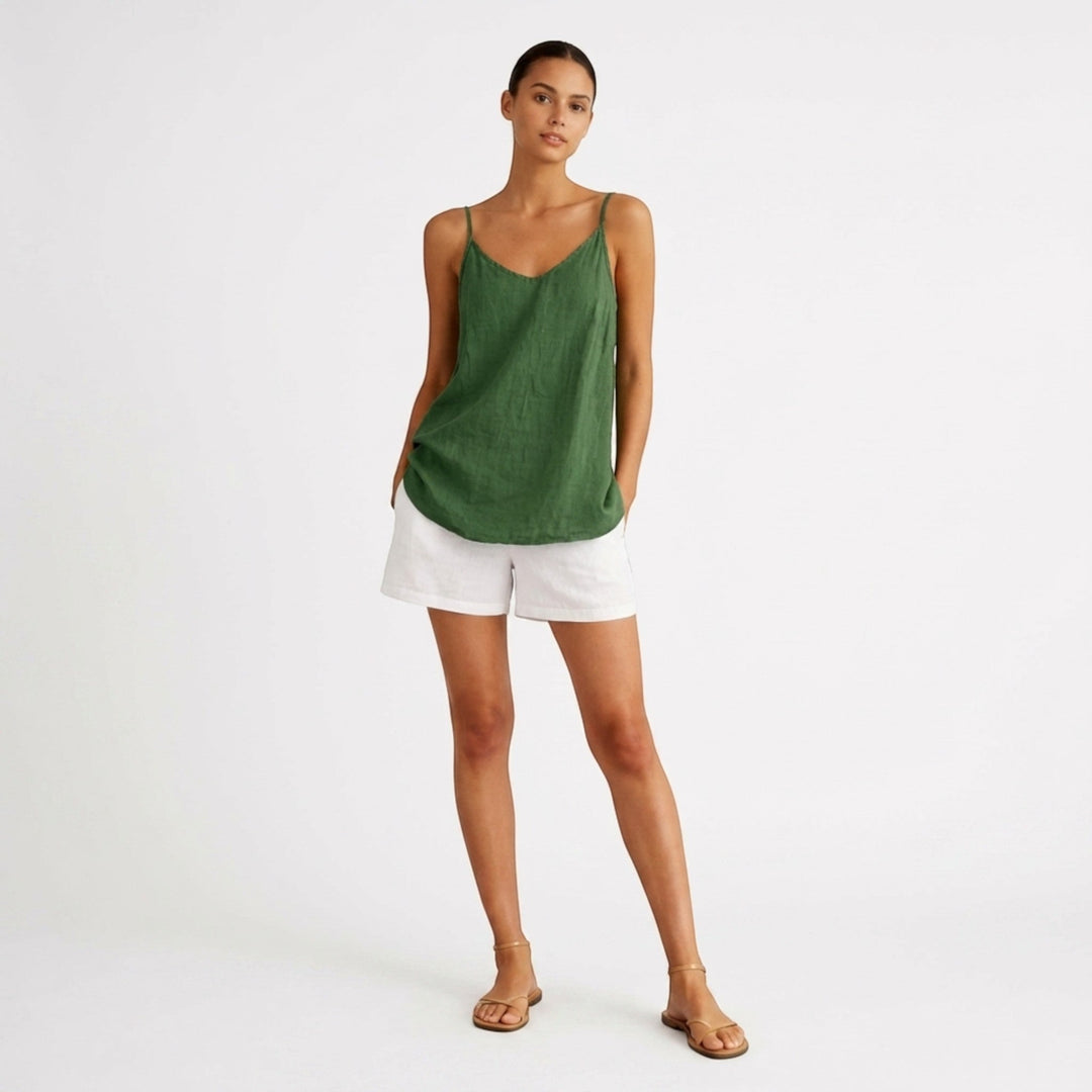 Chic women's everyday tank top, spaghetti straps and a relaxed, comfortable fit.