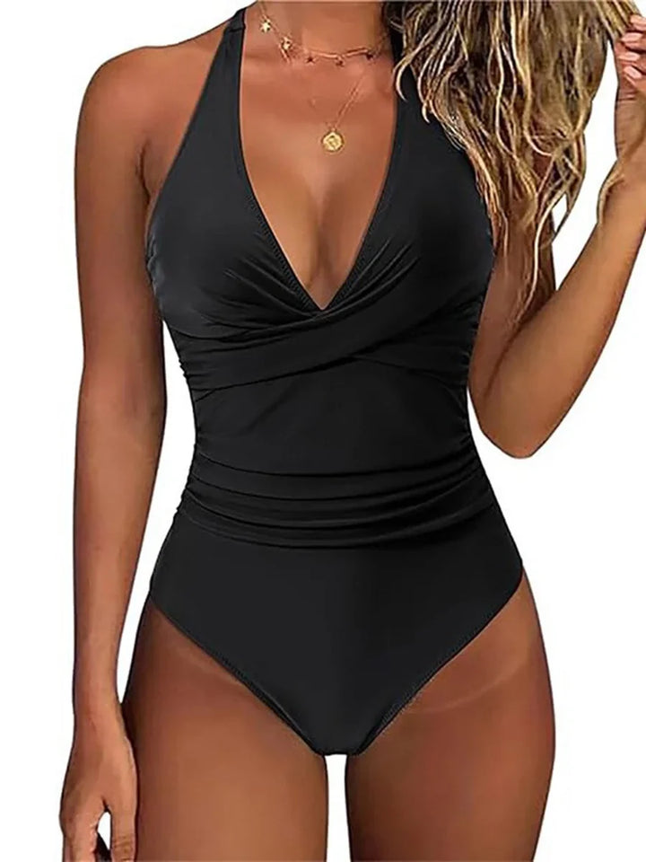 Discover flattering women's one piece swimwear: sculpting, quick dry, with a comfortable halter neck.