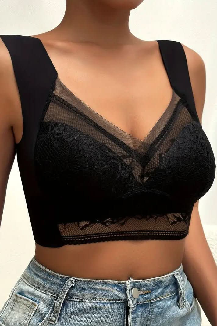 Wireless women's seamless comfort bra, providing smooth support for everyday, lounge, or as activewear. Plus size friendly.