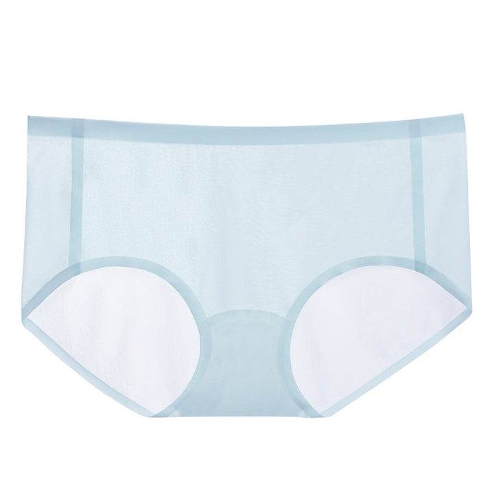 Ice silk breathable women's underwear, seamless design for no panty lines