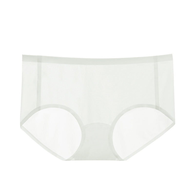 Lightweight women's seamless panties, ice silk fabric, ideal for active wear