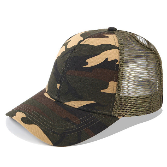 Essential SkyShield women's high ponytail baseball cap, adjustable summer sun hat & outdoor accessory.