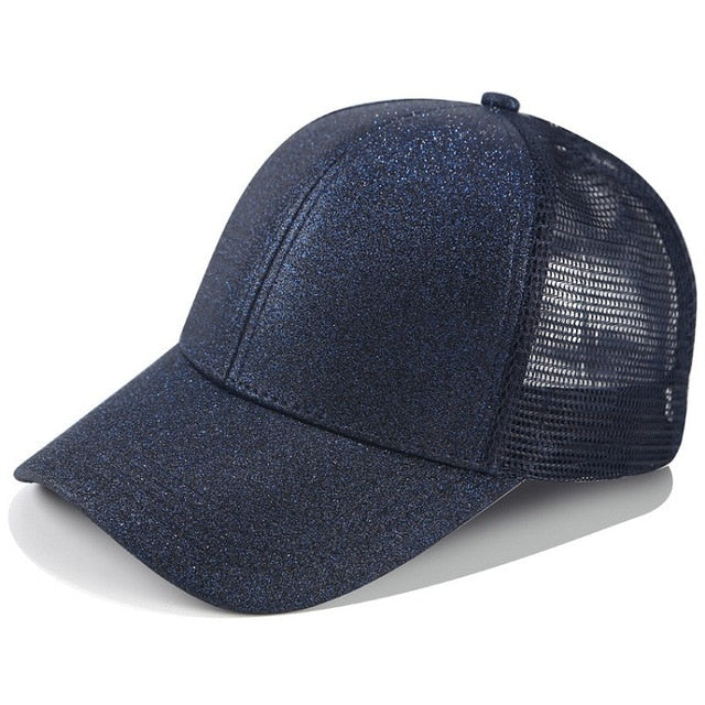 SkyShield women's baseball cap with extra high opening for ponytails, perfect sun hat for women.