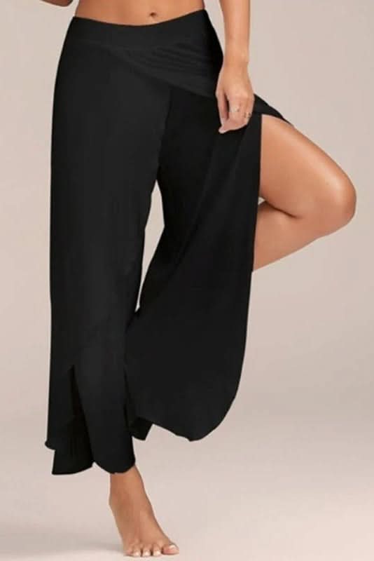 Women's full length high waisted yoga pants; sleek, stretchy & comfortable activewear for fitness.