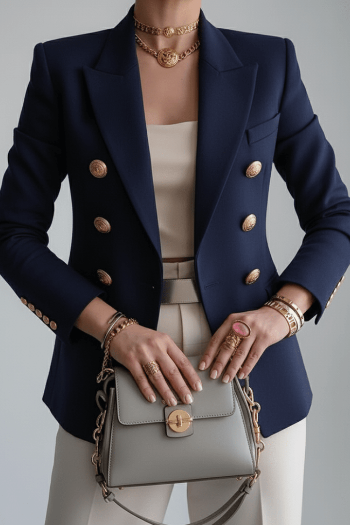 Versatile women's tailored blazer, perfect for smart casual, modern workwear, and sophisticated layering.