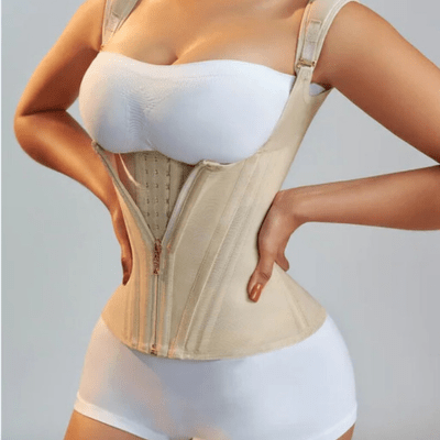Stylish slimming body shaper for women, creating a smooth silhouette with breathable, comfortable fabric.